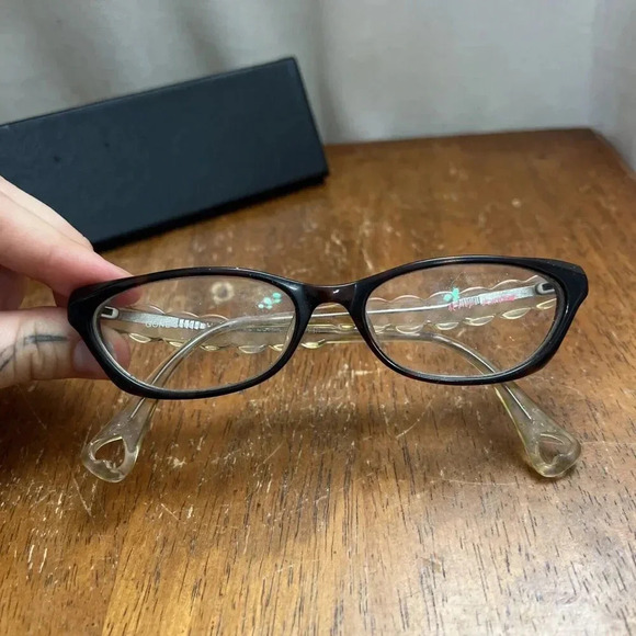 BETSEY JOHNSON WOMENS EYEGLASSES Gone gingham BJ067 52-17-140 MM - Picture 12 of 12